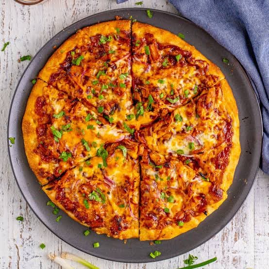 Chicken BBQ Pizza-8