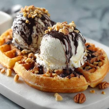 Waffle cone ice cream
